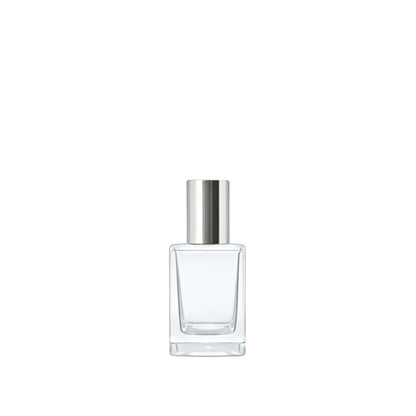 15ml Klee Clear Square Glass Bottle