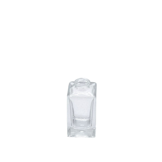 15ml Klee Clear Square Glass Bottle
