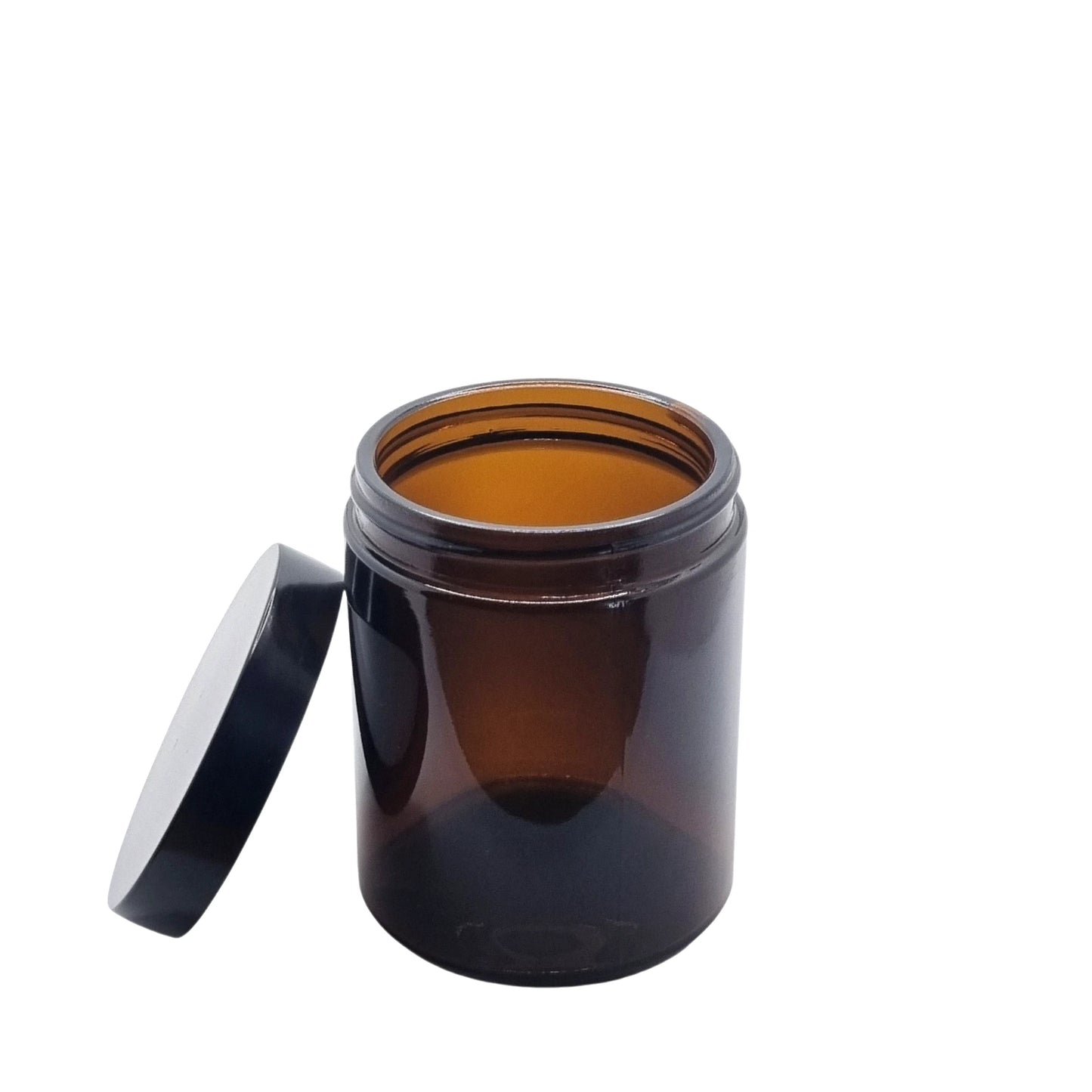 180ml Ointment Amber Round Glass Jar