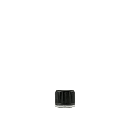 18mm Black Tamper Evident Plastic Cap