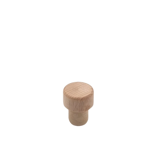 22.5mm Natural Wooden Headed Synthetic Stopper (Hermes)