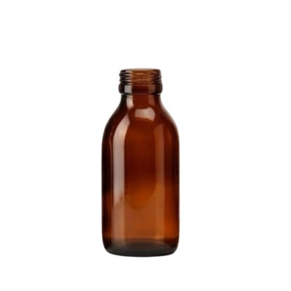 200ml Amber Alpha Glass Bottle