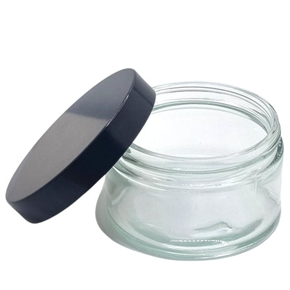 200ml Cuban Clear Glass Round Jar (Pallet Qty 2,736 Units)