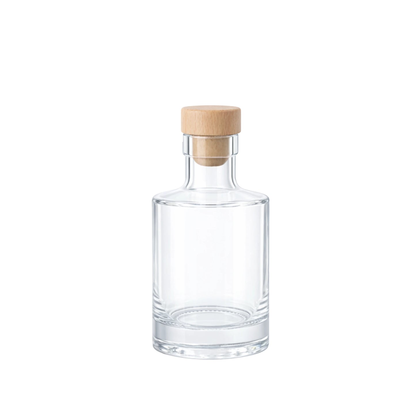 200ml Gallileo Standard Clear Round Glass Bottle
