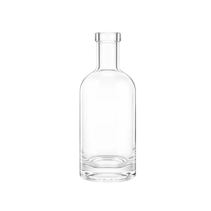200ml Hermes Clear Round Glass Bottle