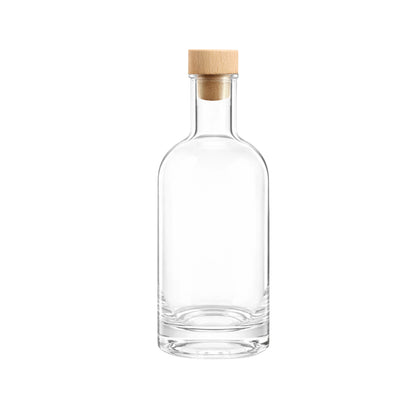 200ml Hermes Clear Round Glass Bottle
