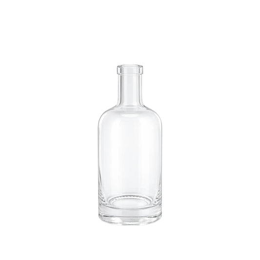 200ml Notturo Clear Round Glass Bottle