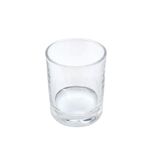 20cl Karen/Luci Clear Round Candle Glass