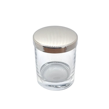 20cl Karen candle glass with silver lid
