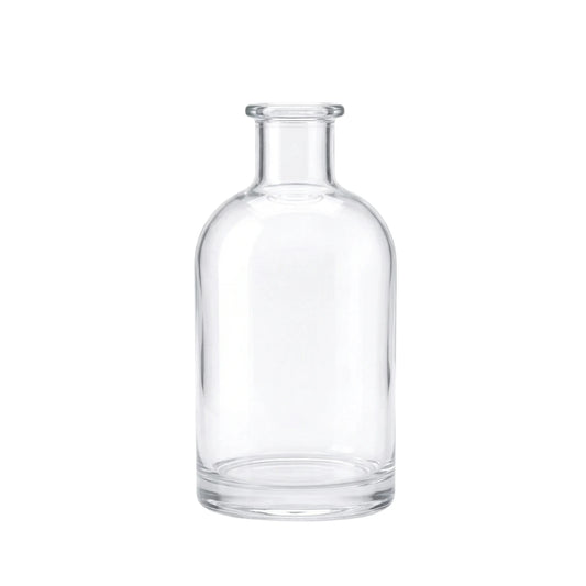 250ml Vecchia Clear Round Glass Bottle