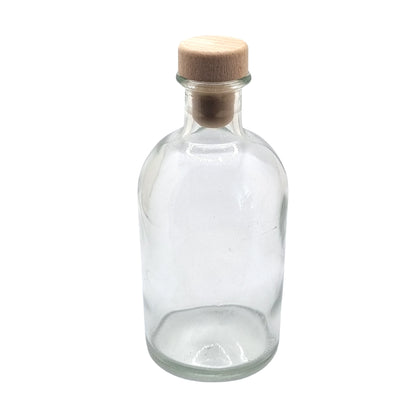 250ml Vecchia Clear Round Glass Bottle