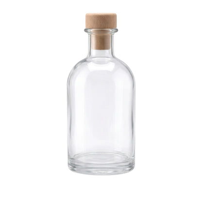 250ml Vecchia Clear Round Glass Bottle