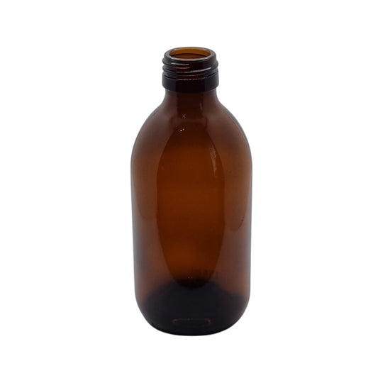 300ml Amber Alpha Glass Bottle