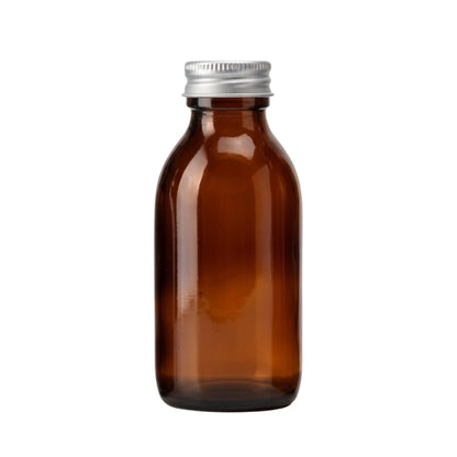 250ml Alpha/Sirop Amber Round Glass Bottle