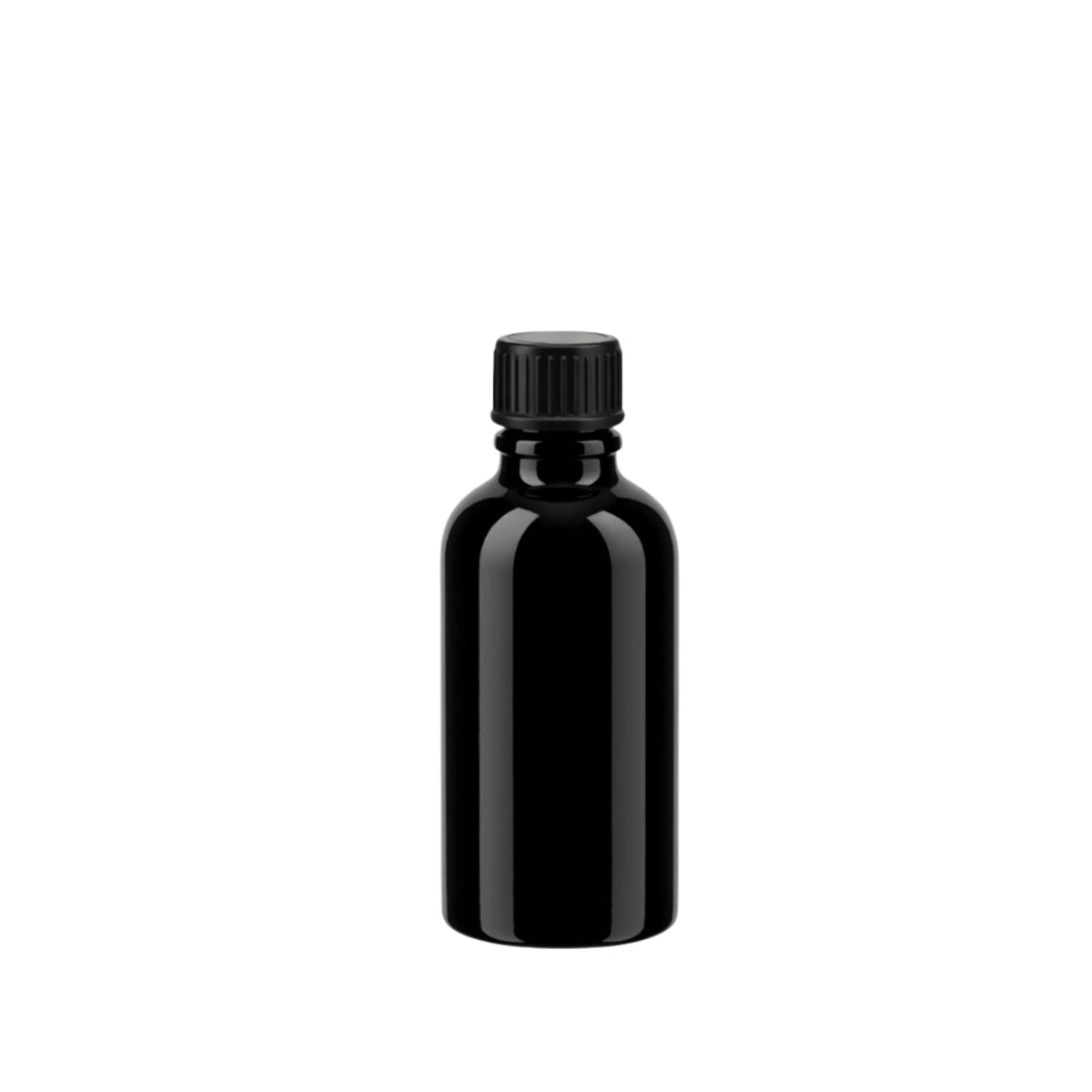 30ml Black Round Glass Dropper Bottle