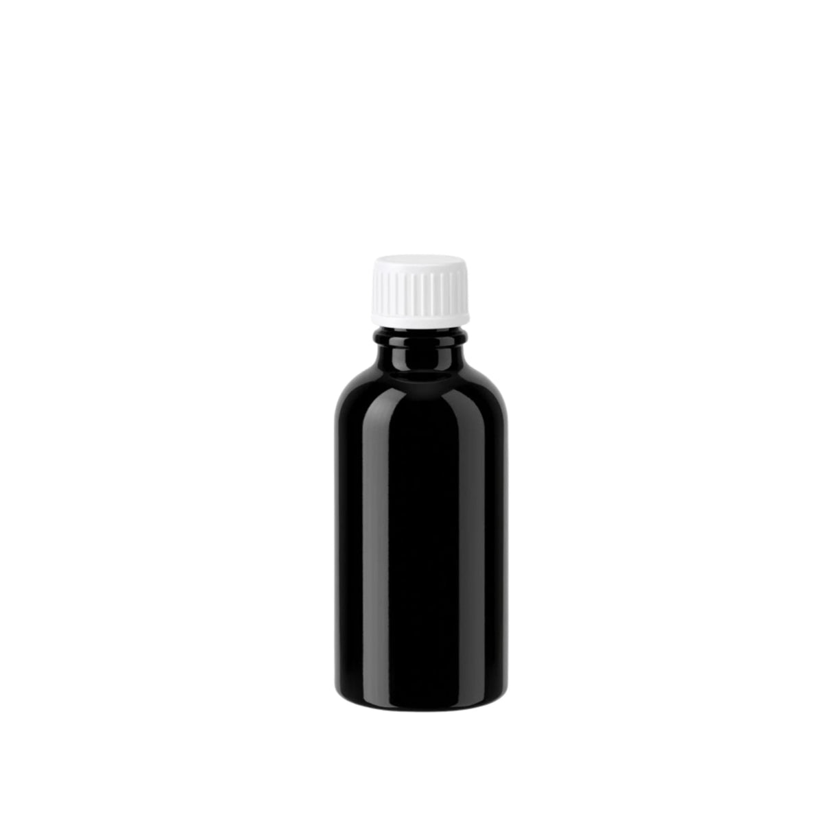 30ml Black Round Glass Dropper Bottle