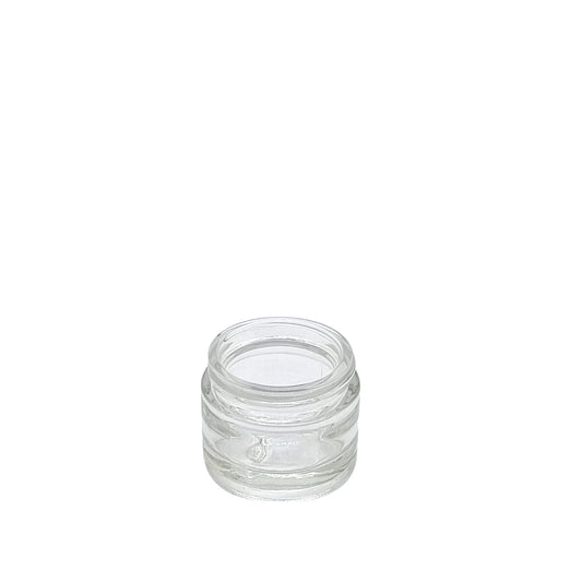 30ml Palladio Clear Glass Round Jar (Pallet Qty 7,392 Units)