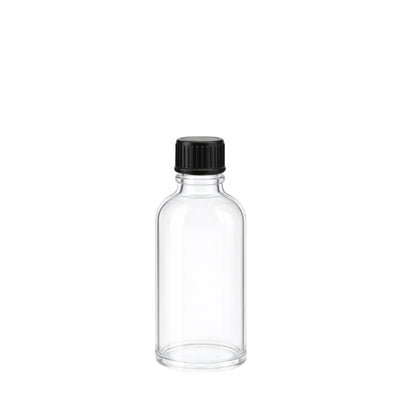 30ml Dropper Clear Round Glass Bottle