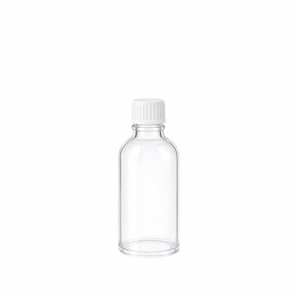 30ml Dropper Clear Round Glass Bottle