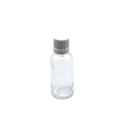 30ml Dropper Clear Round Glass Bottle
