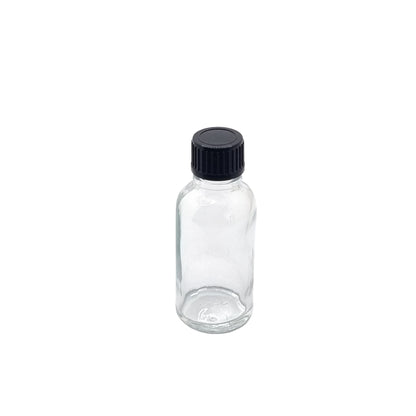 30ml Dropper Clear Round Glass Bottle