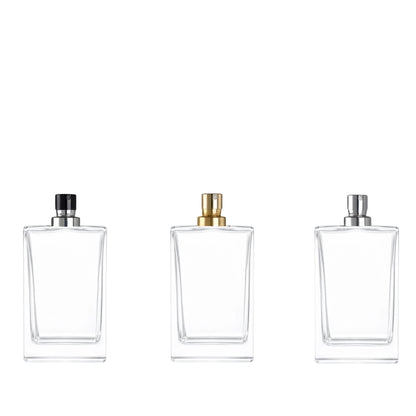 30ml Delacroix Clear Square Glass Bottle