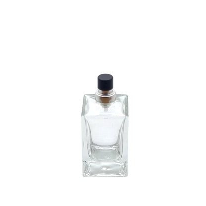 30ml Delacroix Glass Bottle Black Atomiser
