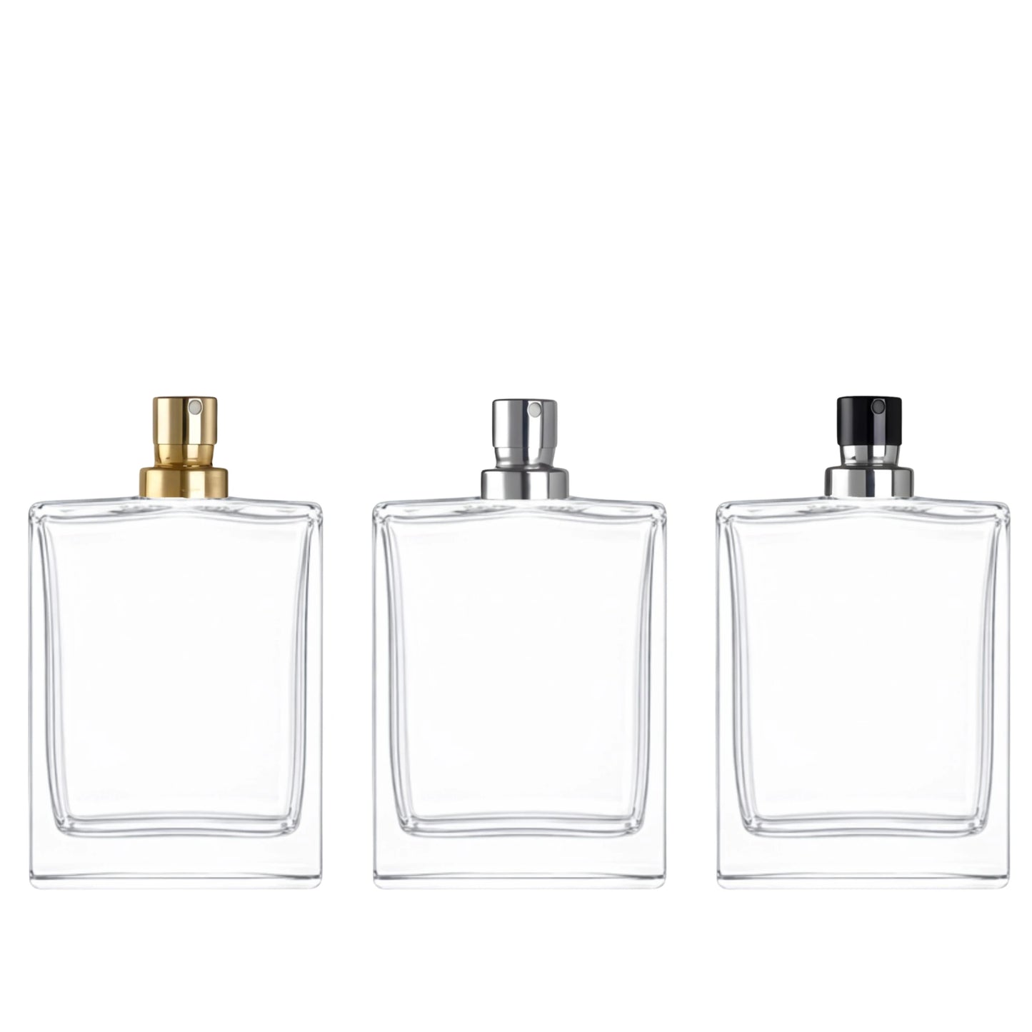 30ml Everest Clear Rectangle Glass Bottle