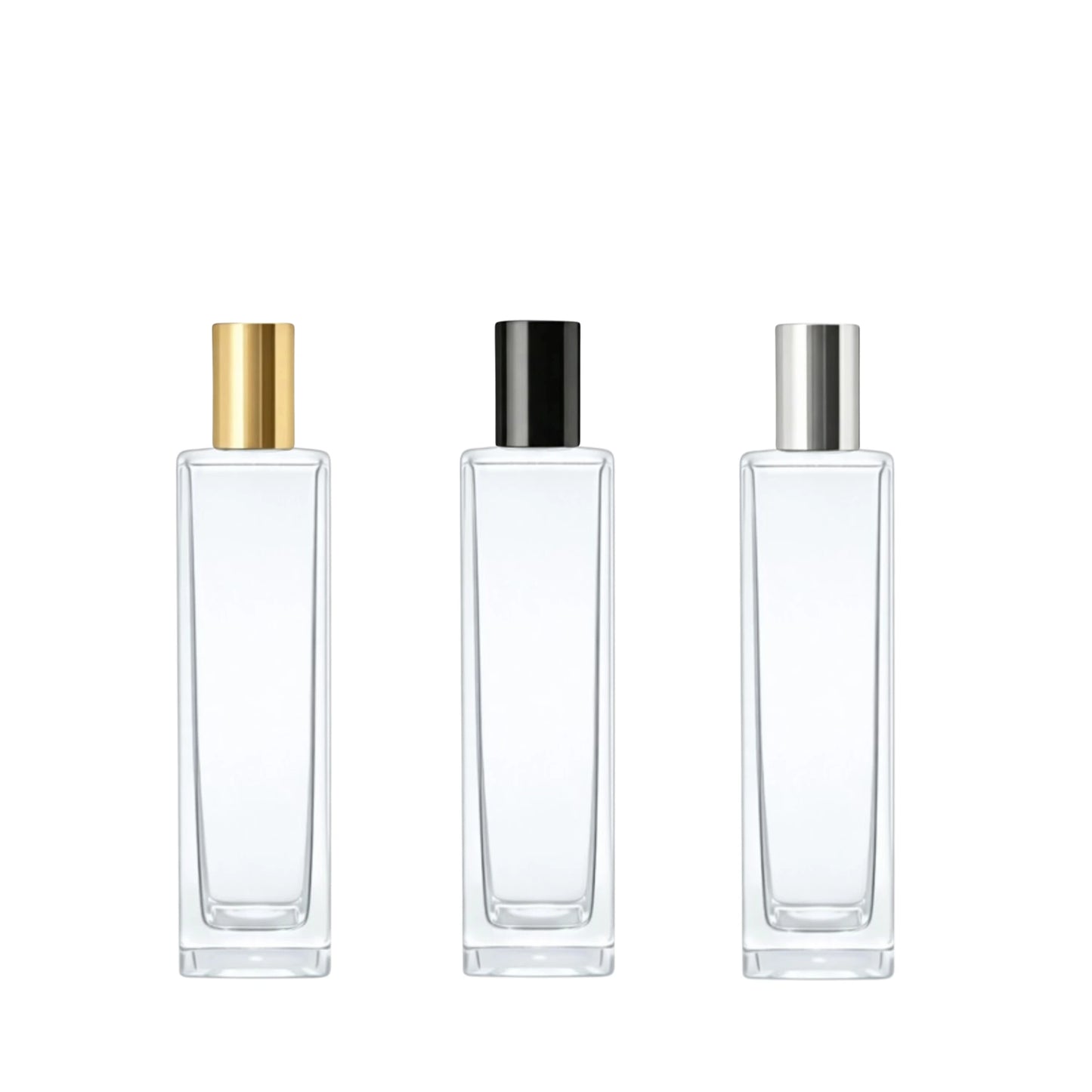 30ml Klee Clear Square Glass Bottle