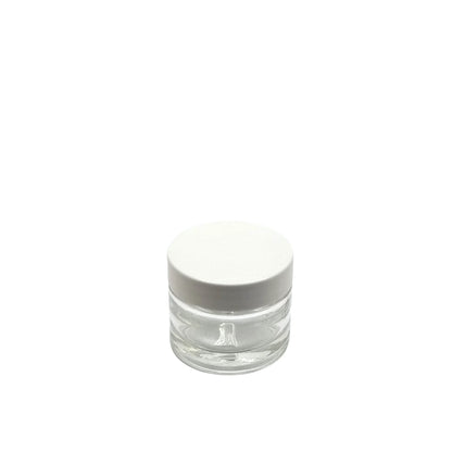 30ml Palladio Clear Glass Round Jar (Pallet Qty 7,392 Units)
