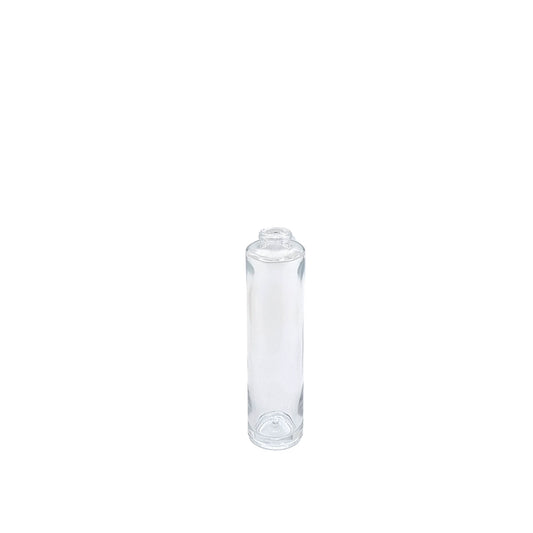 30ml Tall Cuban Clear Round Glass Bottle