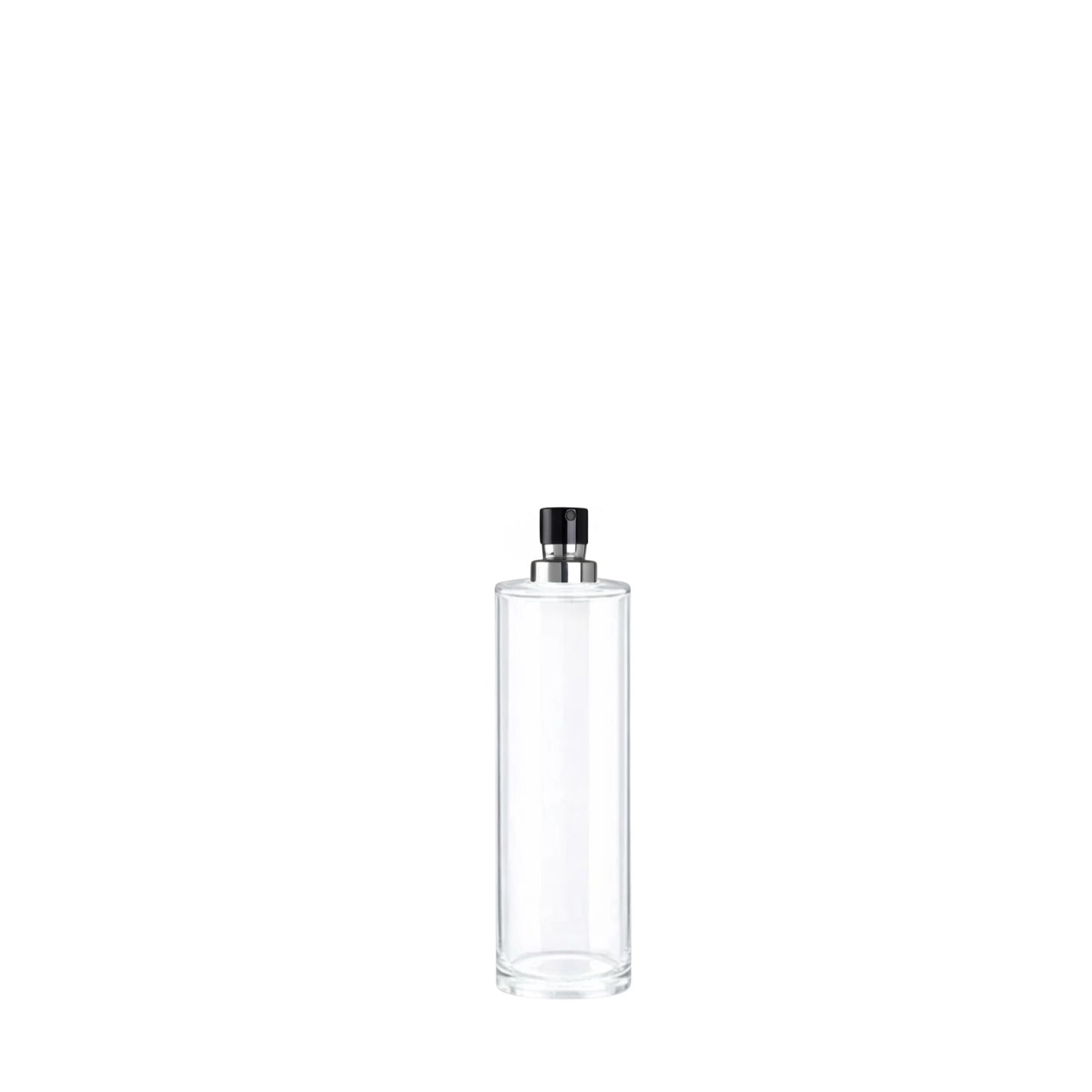 30ml Tall Cuban Clear Round Glass Bottle