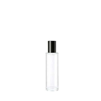 30ml Tall Cuban Clear Round Glass Bottle