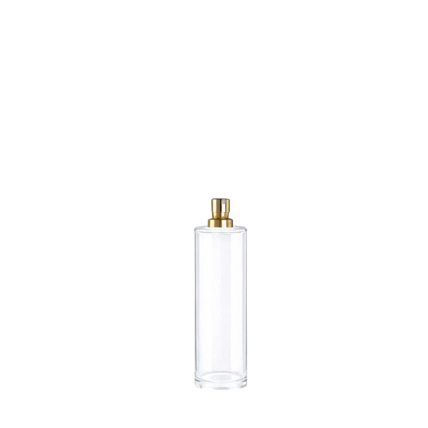 30ml Tall Cuban Clear Round Glass Bottle