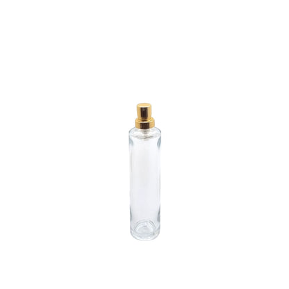 30ml Tall Cuban Clear Round Glass Bottle