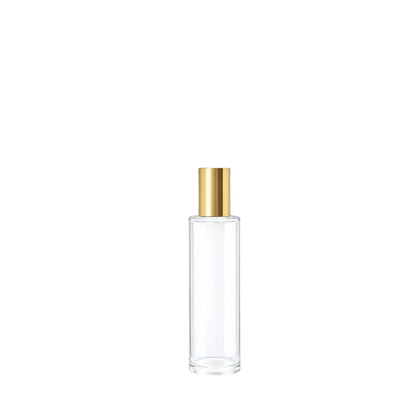 30ml Tall Cuban Clear Round Glass Bottle