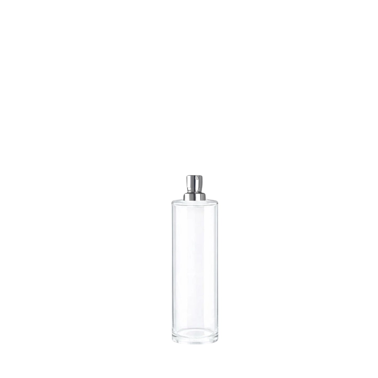 30ml Tall Cuban Clear Round Glass Bottle