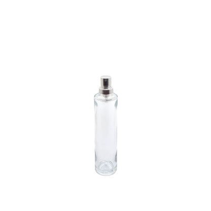 30ml Tall Cuban Clear Round Glass Bottle