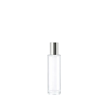 30ml Tall Cuban Clear Round Glass Bottle