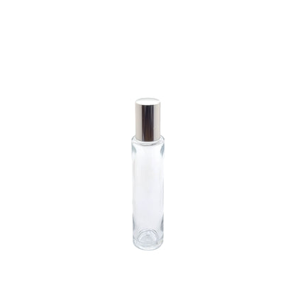 30ml Tall Cuban Clear Round Glass Bottle