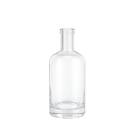 350ml Notturo Clear Round Glass Bottle
