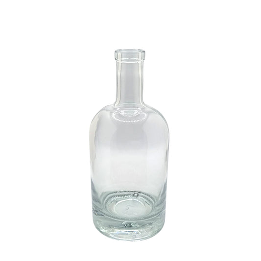 500ml Notturo Clear Round Glass Bottle (Pallet Qty 1,232 Units)