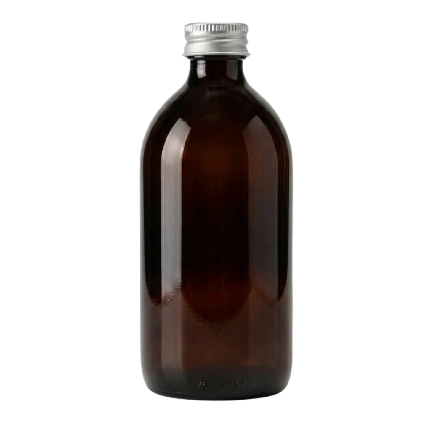 500ml Alpha/Sirop Amber Round Glass Bottle