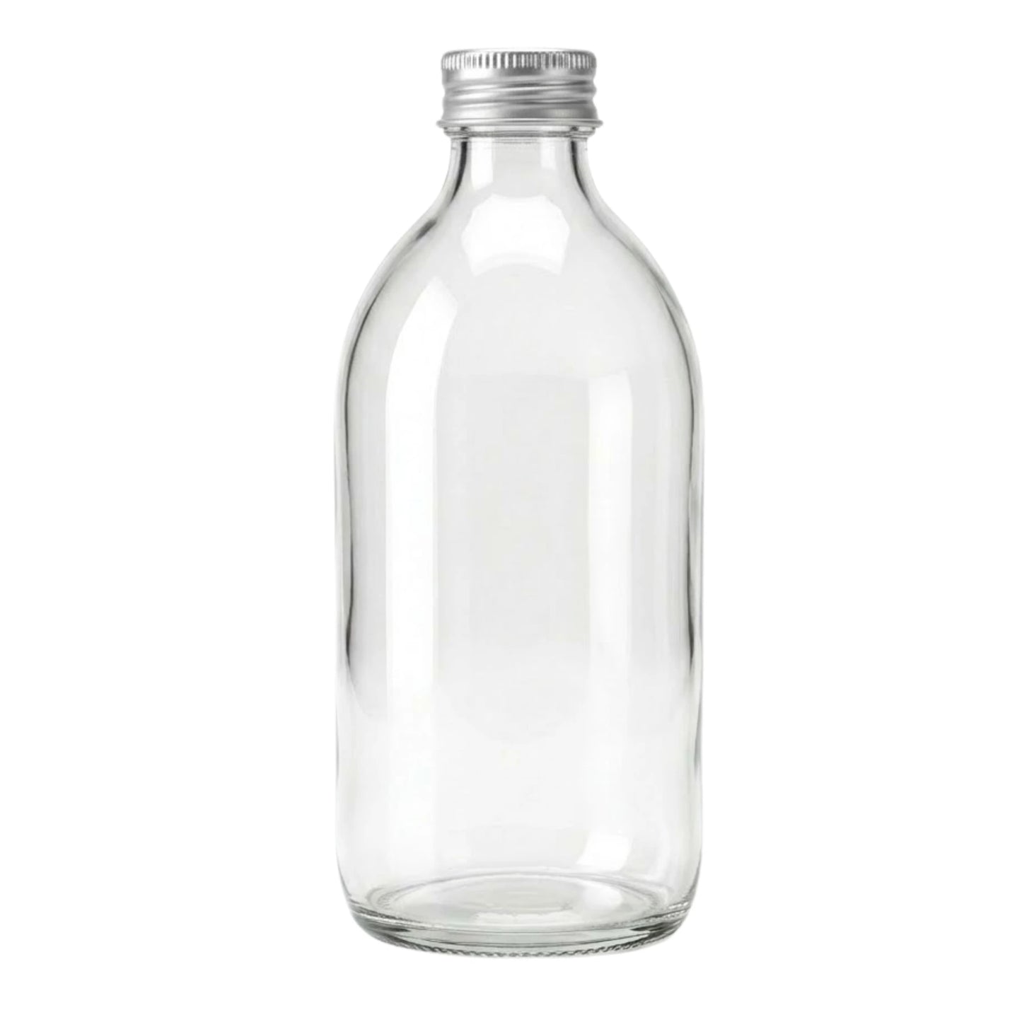 500ml Alpha/Sirop Clear Round Glass Bottle