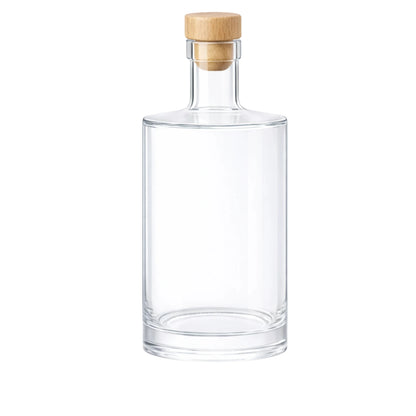 500ml Gallileo Standard Clear Round Glass Bottle