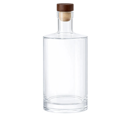 500ml Gallileo Standard Clear Round Glass Bottle