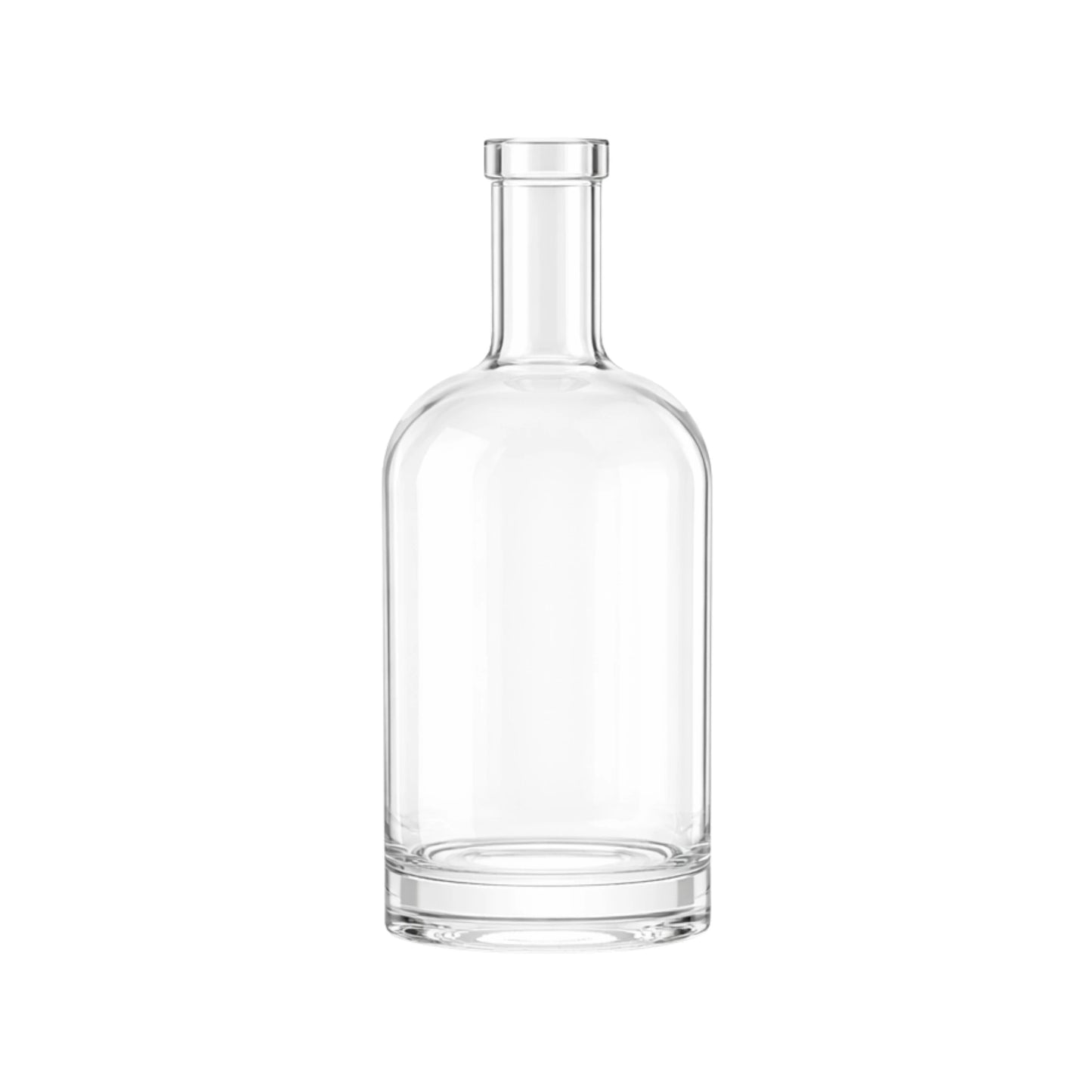 500ml Hermes Clear Round Glass Bottle
