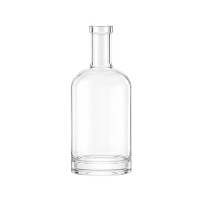 500ml Hermes Clear Round Glass Bottle