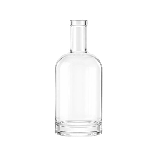 500ml Hermes Clear Round Glass Bottle