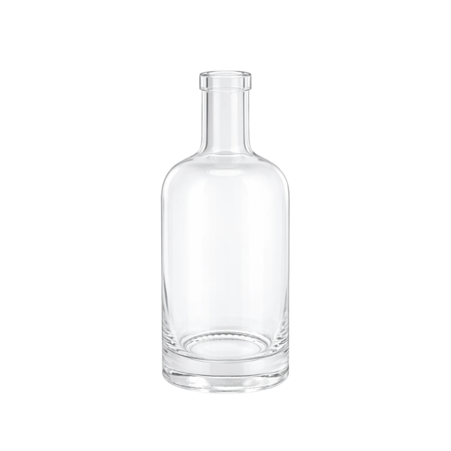 500ml Notturo Clear Round Glass Bottle